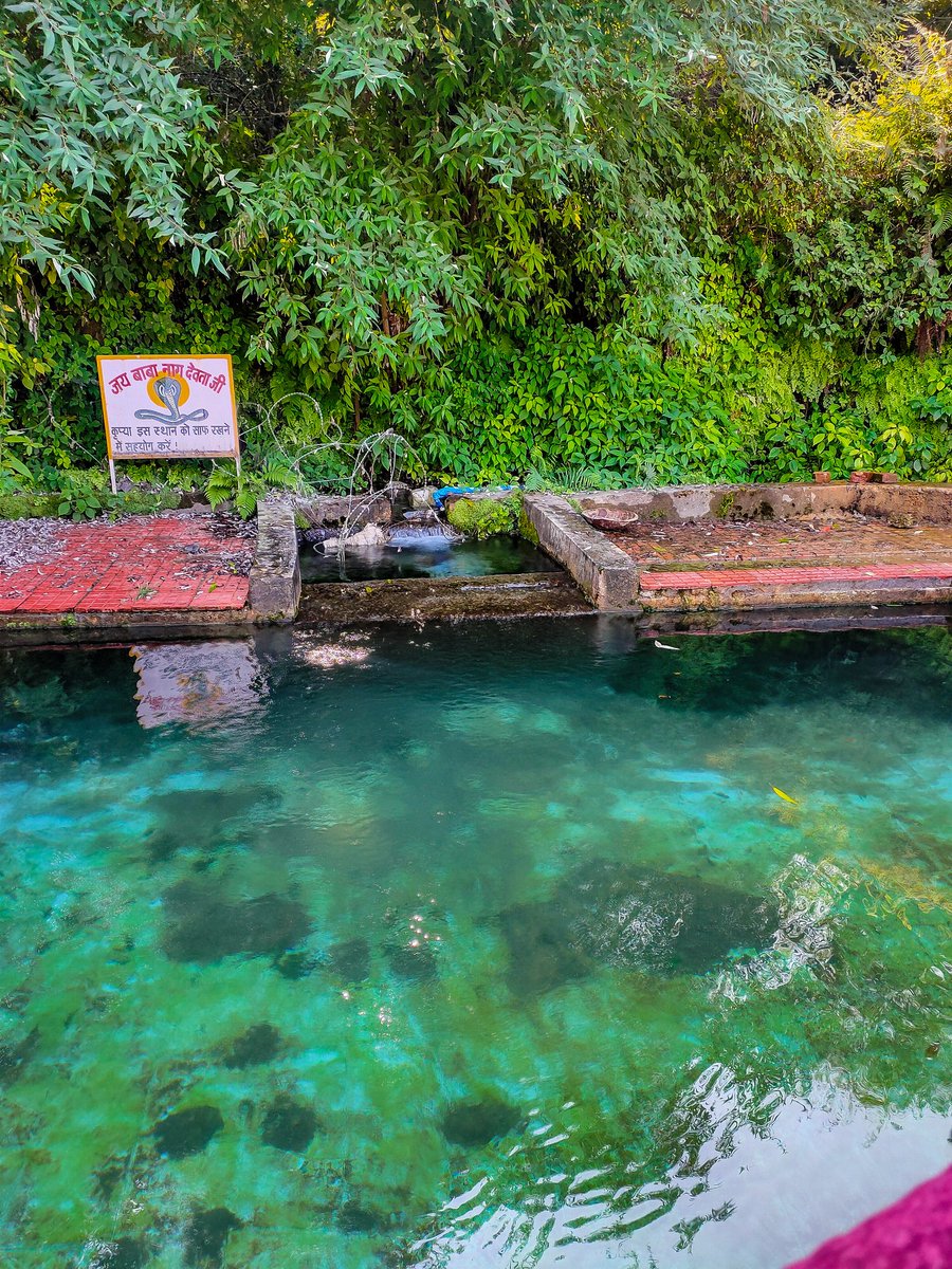 There are pools for devotees where the source of water is a "Nag" (holy water spring. Devotees can take a dip in water before going for the Darshans.