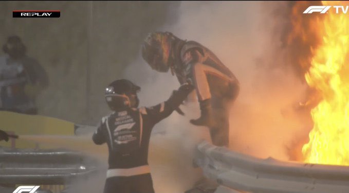 ElieRizkF1's tweet photo. Terrifying crash. I’m shocked. https://t.co/f7ktgFoHIj