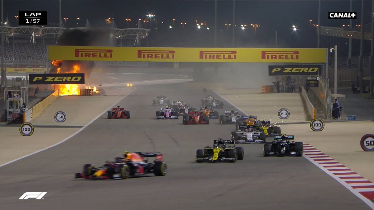 Scipionista's tweet photo. Romain Grosjean est un miraculé. Il n’y a pas d’autre mot. https://t.co/eZ8JwCTxqh