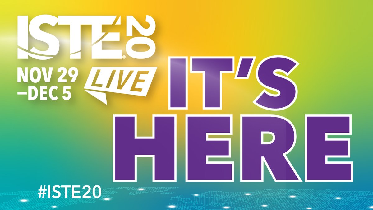 WE MADE IT! 🎉

#ISTE20 Live is kicking off today! We have over 800 sessions specifically selected by our panel of experts to help you teach this year in any and all formats! Explore the full program and register if you haven't yet at isteconference.org.
