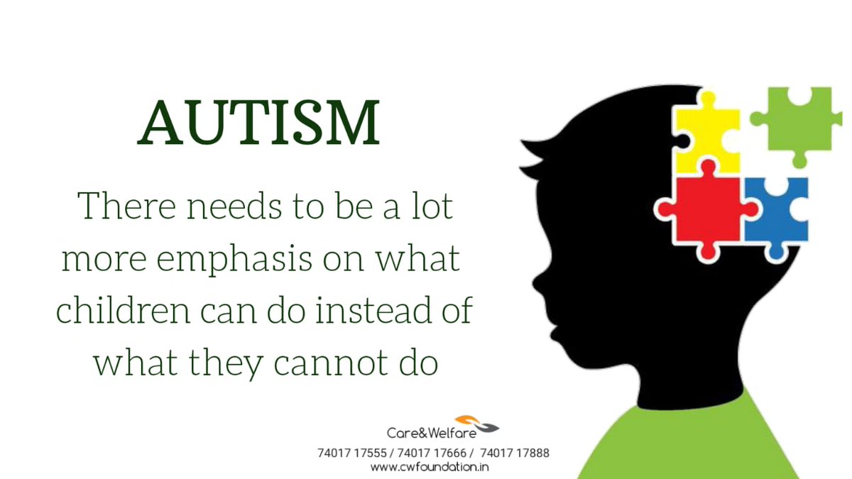 careandwelfare's tweet photo. Kids with autism teach us more than any book will. Be more open and receptive to them and their needs.

#Autism #AutismAwareness #autistickids #autismacceptance  #LoveEveryone #spreadlove #SpreadAwareness #loveislove #CareandWelfare #Chennai https://t.co/ZtjJloNzgI