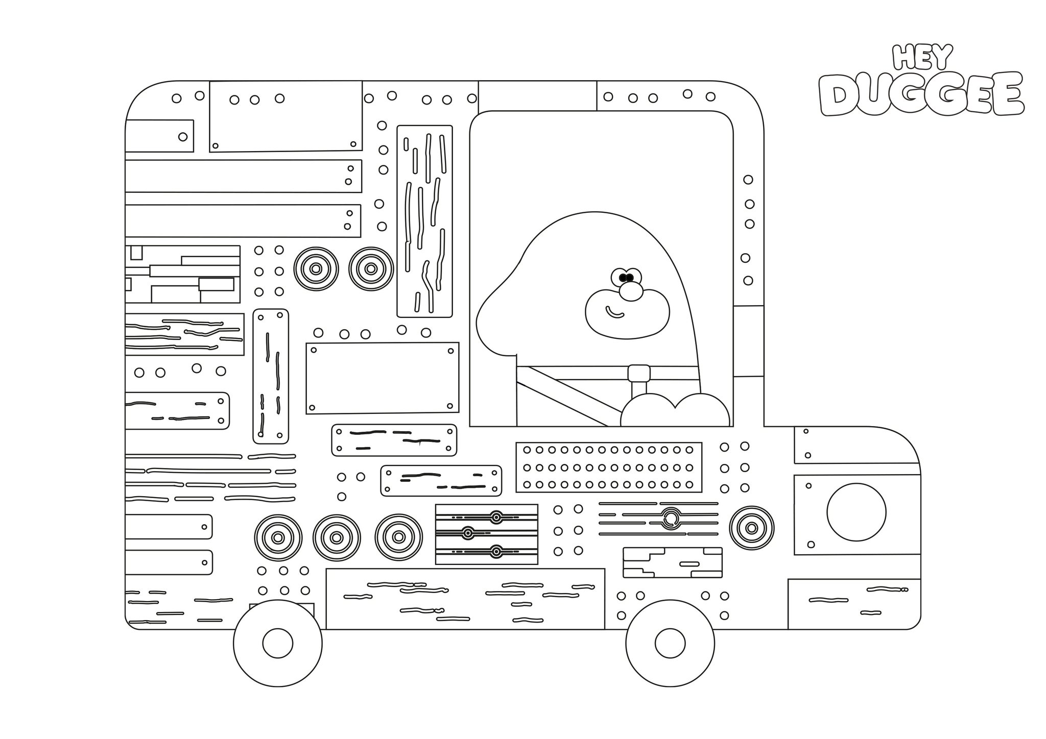 images Hey Duggee Colouring Pages To Print check out all our hey duggee transport