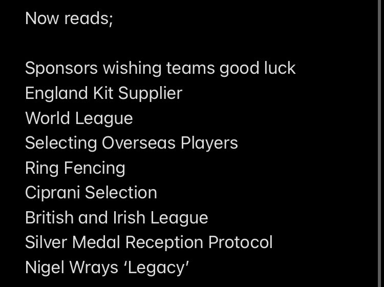 philllewellyn's tweet photo. Updated ‘Rugby Triggered’ list following this weekends games below ⬇️
Any guess’s on what’s next? #rugbynause #triggeredlist https://t.co/7HKZGJx9yW