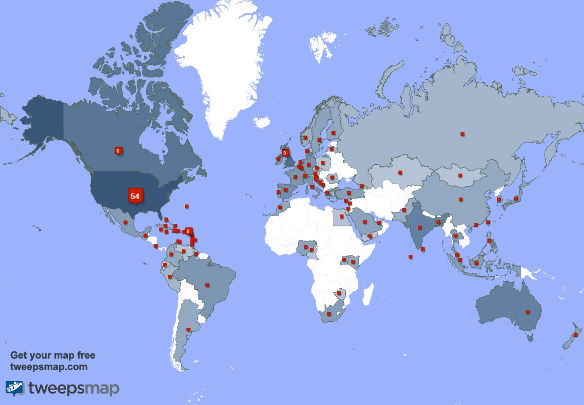 I have 3 new followers from Anguilla 🇦🇮, and more last week. See tweepsmap.com/!willfleming70