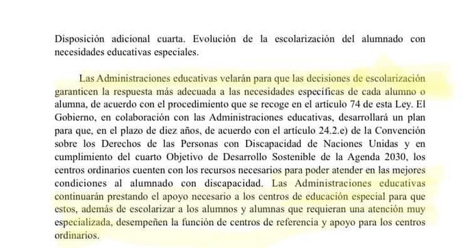 La campaña de la <a href="/ComunidadMadrid/">Comunidad de Madrid</a> #NoSinMiCole es vergonzosa. La #LeyCelaa NO va a cargarse los coles de #EducacionEspecial, serán centros referentes y ADEMÁS va a dotar a los ordinarios de recursos para atender a alumnado con necesidades especiales garantizando la #inclusion