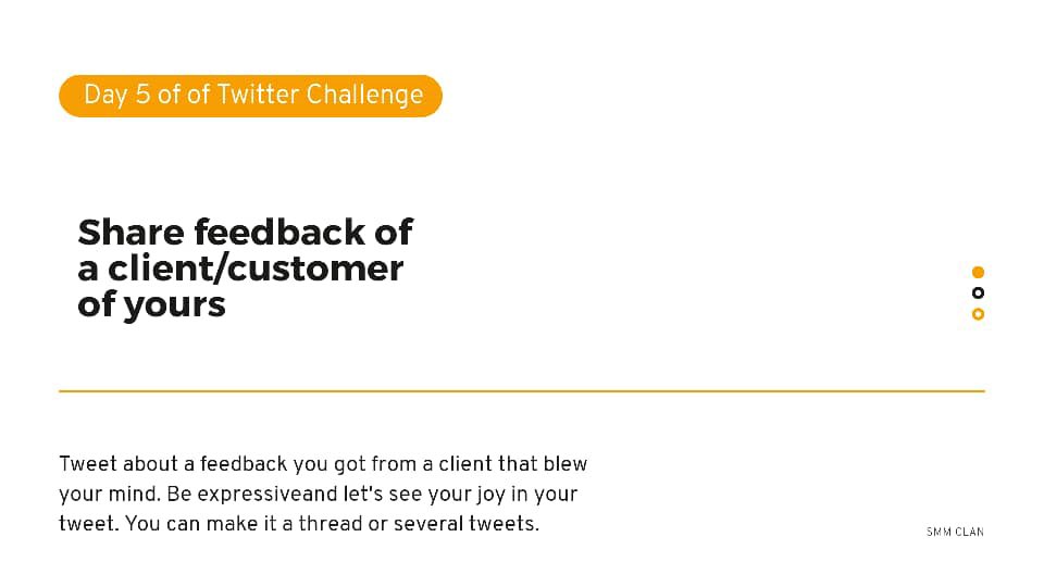 Clem_Oddy's tweet photo. It’s day 5 of the #SMMClan Twitter challenge and today it’s gonna be a thread about a feedback I got from someone I kinda counseled on steps to take about her relationship...

It’s a thread
#SMM31daysofconsistency https://t.co/EapRWzcebY