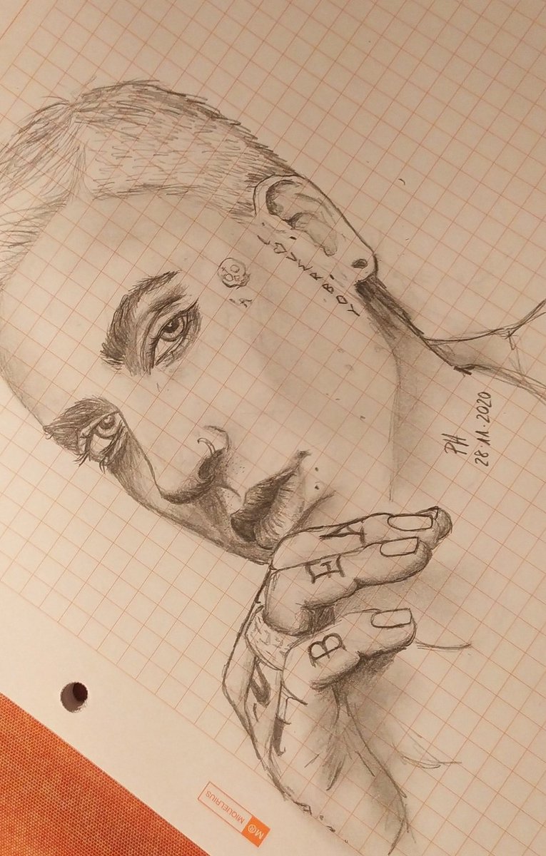 paulahimene12's tweet photo. it was my favorite artist's birthday so i drew him (again π€·π½ββοΈ) @iamblackbear π§π @beartrapsound @beartrapsoundd @matmusto #matmusto #bearday #emn #hotgirlbummer #queenofbrokenhearts #anonymous #birthday #deadroses #art #artist #billboardNews https://t.co/EFdQJzaRSp