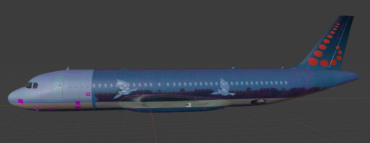 TVanhove's tweet photo. Laagje per laagje komt hij samen #SNMagritte #MicrosoftFlightSimulator #WIP @FlyingBrussels https://t.co/4foGzM15aO