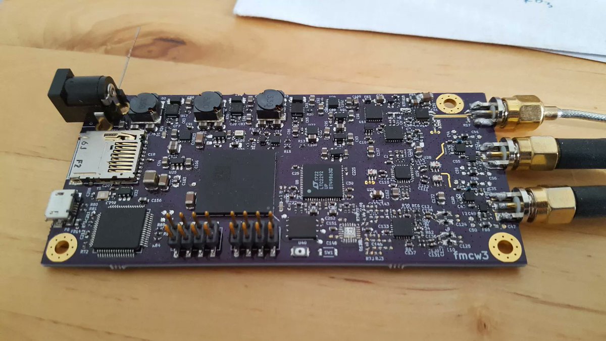 giammaiot2's tweet photo. Henrik Forstén blog Third version of homemade 6 GHz FMCW radar https://t.co/DwKL5WPMF9 #SoftwareDefinedRadio #Radar #FMCW https://t.co/AF84uqOjsy