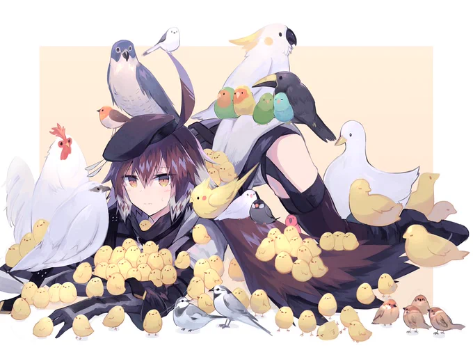 いいねの数だけプリュムに鳥を乗せるやつでした
ありがとうございました???
#アークナイツ #明日方舟  #Arknights 