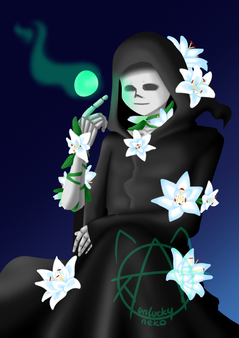 Maru (comms opens) on X: Reaper ~ #Reaper #Sans #reapertale