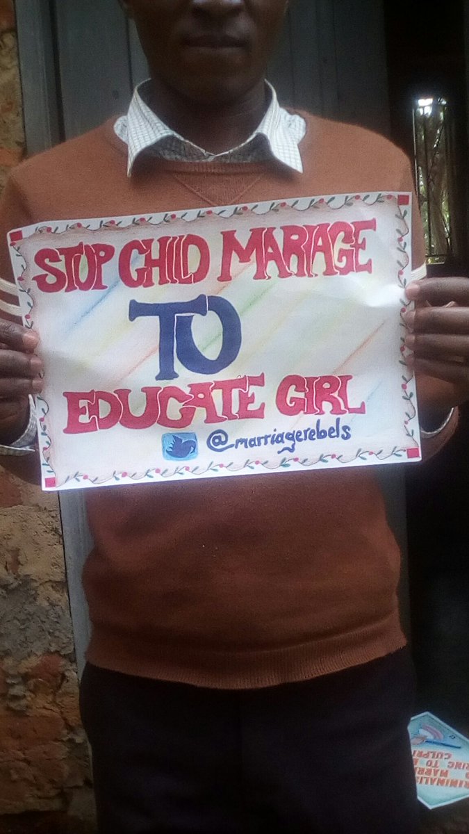 Child marriage deprives many girls of their education. Its end means more girls going to school. Stop child marriage to educate a girl #AYM2020 #ENDCHILDMARRIAGEFORABETTERAFRICA #EndChildMarriage <a href="/ProfSarahAgbor/">H.E. Prof. Sarah Anyang Agbor</a> @maprude <a href="/eddie_addai/">Edward Addai</a> <a href="/StilsonTumz/">Stilson Tumz</a> <a href="/kabogoza_pius/">Kabogoza Pius</a> <a href="/UNICEF_AUOffice/">UNICEF Office to the African Union & ECA</a>