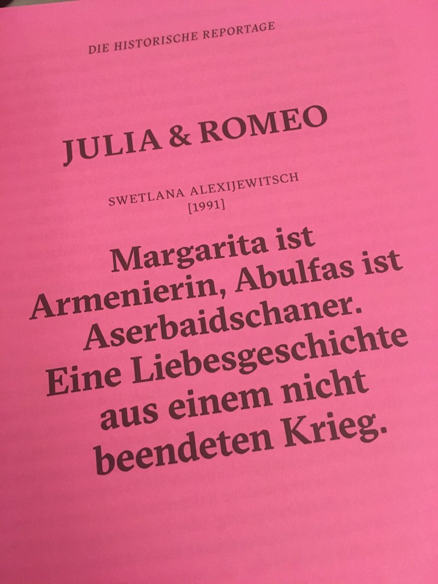 Vielen dank am ⁦<a href="/ReportagenCH/">Reportagen</a>⁩ für diese starke wichtige und aktuelle Reportage von 1991 zu #Armenien #Aserbaidschan und zum Leben irgendwo dazwischen.