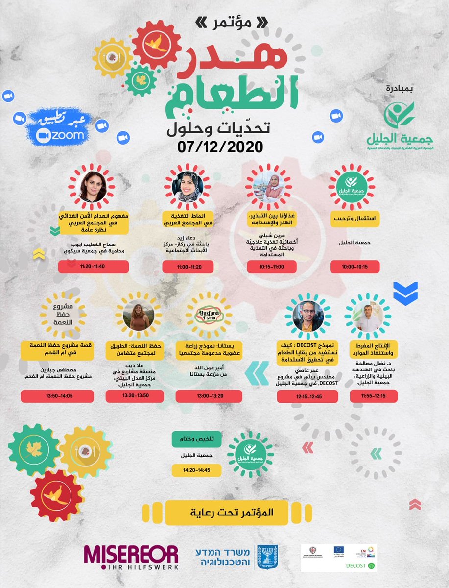 GalileeSociety's tweet photo. ندعوكم في جمعية الجليل إلى المشاركة في المؤتمر المحوسب عبر تطبيق الزوم : حول موضوع هدر الطعام، في تاريخ 7.12.2020
https://t.co/qWICaasNcC
@ENICBCMed
@BETA_TechCenter
@DECOST_ENI
#DECOST
من الجدير ذكره بأن المشروع بتمويل الاتحاد الاوروبي🇪🇺 https://t.co/eB43ieT3zo