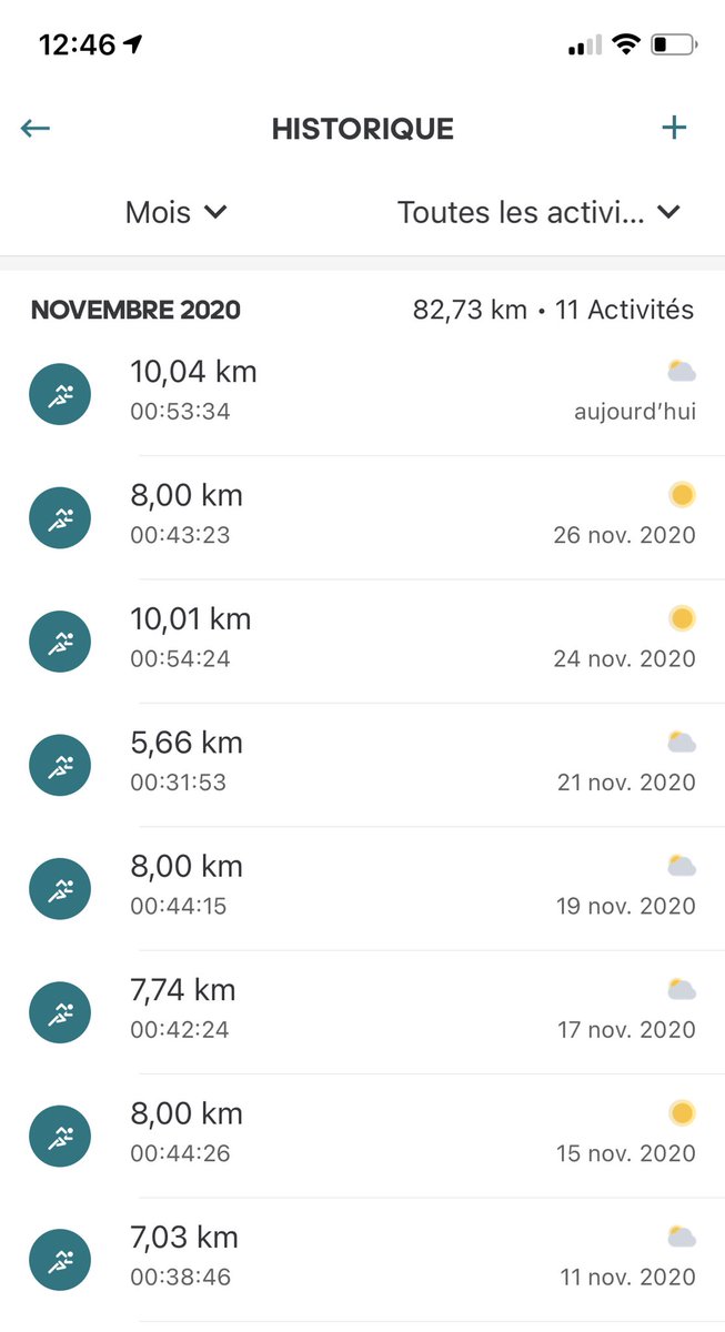 MaePerreau's tweet photo. Dernier run pour #Movember #AXAAtoutCoeur un mois de novembre sportif et productif avec 82 km au compteur ! 🏃🏻‍♀️ 💶 https://t.co/OcHSwsplIm