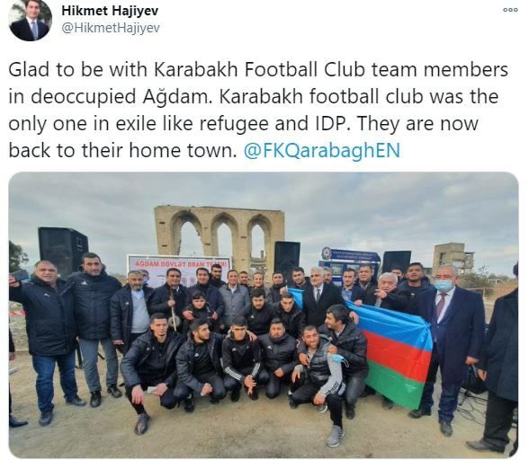 GovharMehdiyeva's tweet photo. @HikmetHajiyev 🇦🇿❤️ https://t.co/fH8CjSv83s