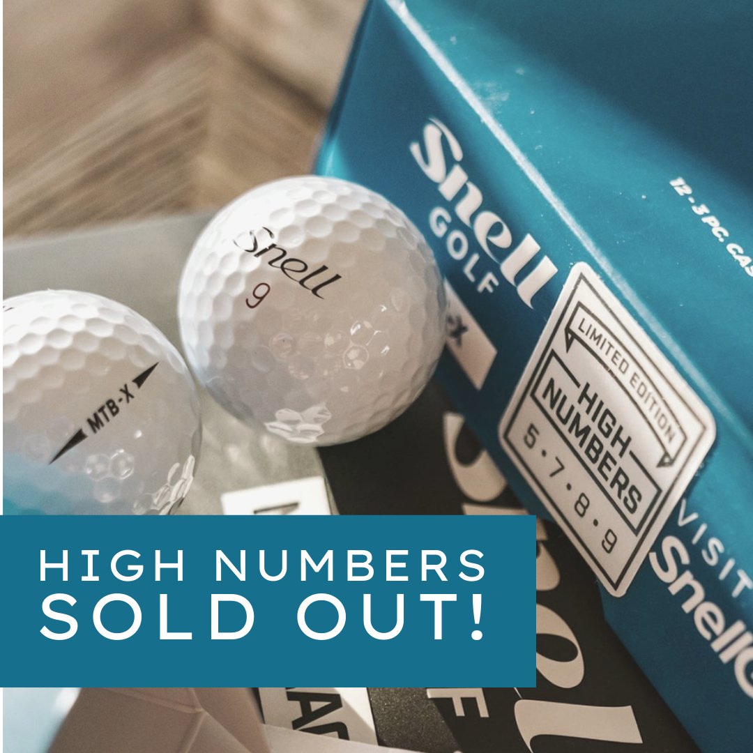 🚨 Our #BlackFriday High Numbers balls are now SOLD OUT! 

Standard number #golf ball packs still available at snellgolf.uk. Order today while stocks last.