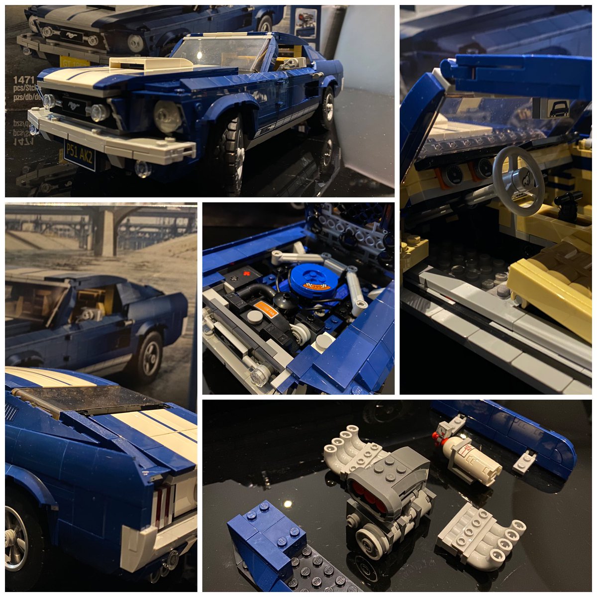 massy11gsxr's tweet photo. Eccola nella sua completezza e bellezza 😎 per sicurezza kit potenziamento e aerodinamiche sono pronti 😏 nuovo gioiello per la collezione #Lego #Horsepower #fordmustang #legomustang #americanhorses @LEGO_Group https://t.co/cxIgDlitlw