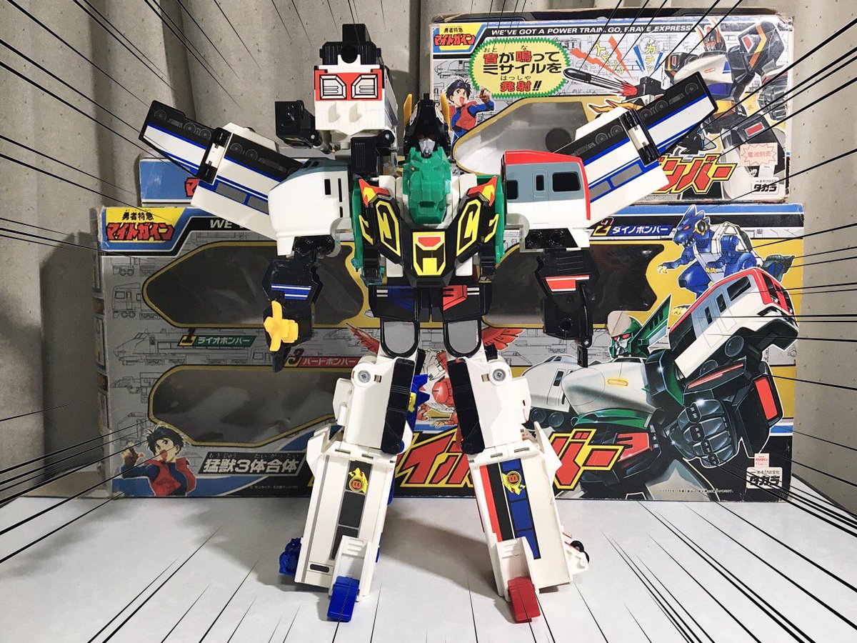 ボンバーズ、ついに4体揃ったな！ 猛獣四体合体バトルボンバーの勇姿