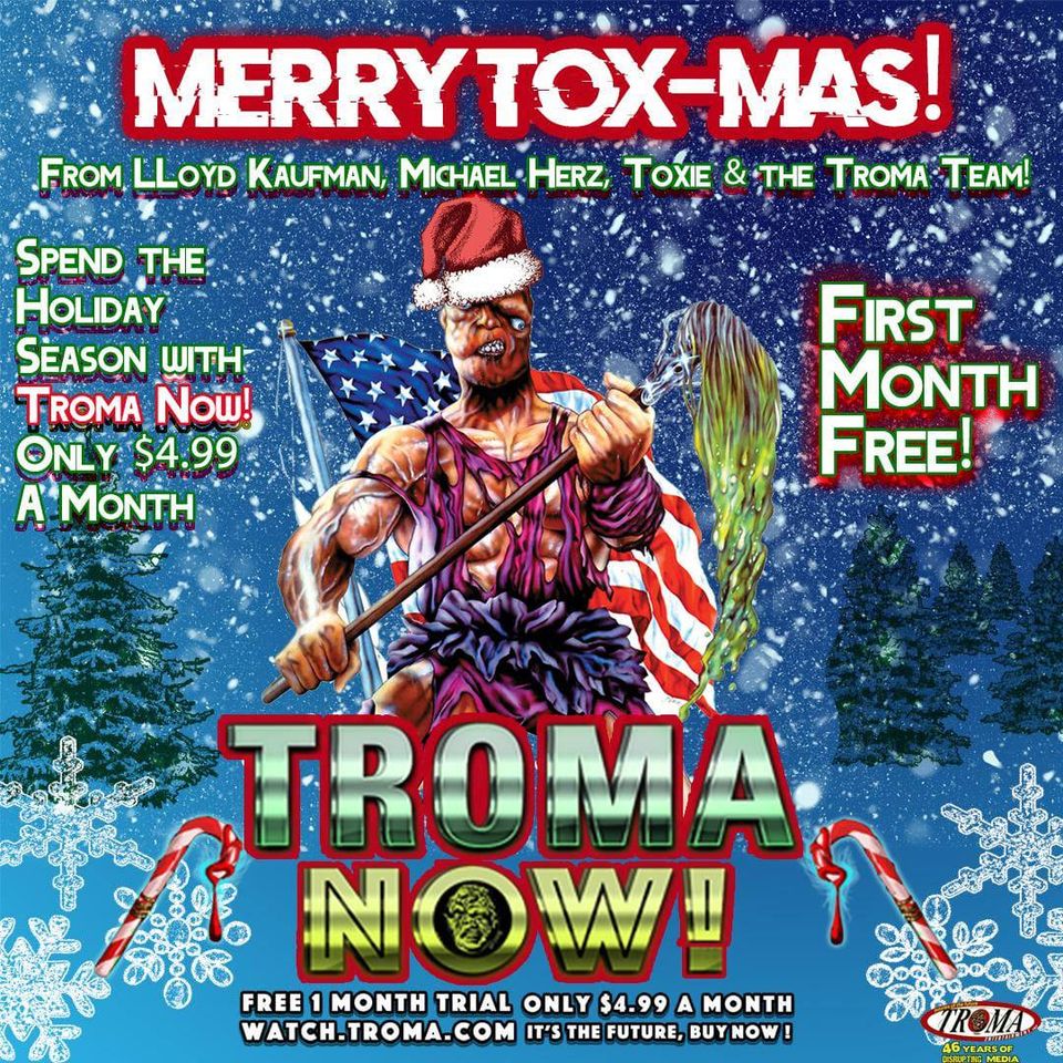 TonyNewton1's tweet image. MERRYTOX-MAS Check out The 12 Slays of Christmas troma.vhx.tv/videos/the-12-… and O' Bloody Night troma.vhx.tv/o-bloody-night exclusively on #Troma now! @lloydkaufman @badtechno @kwzombi @Troma_Team @watchTromaNow @monokuma_troma @BartHyatt @tromafanatics @tromacathy @kabukiman_troma