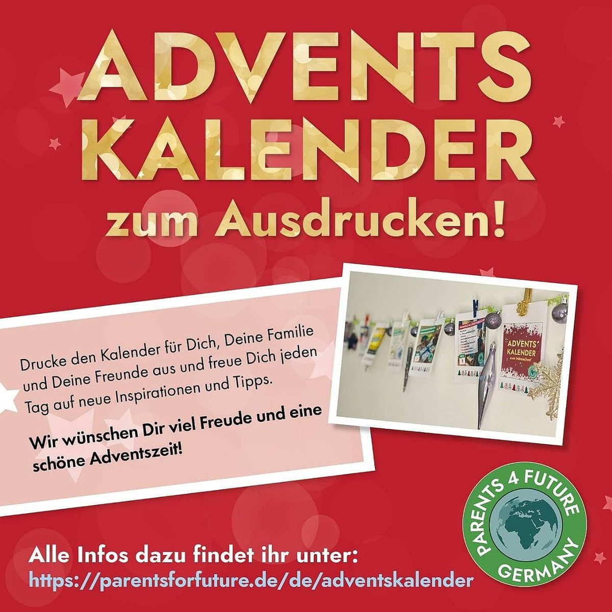 Parents For Future Chemnitz Wir Wunschen Euch Einen Frohen Ersten Advent Unser Geschenk Zum Advent Der Parentsforfuture Adventskalender Zum Ausdrucken Basteln Aufhangen Und Verschenken Alle Informationen Findet Ihr