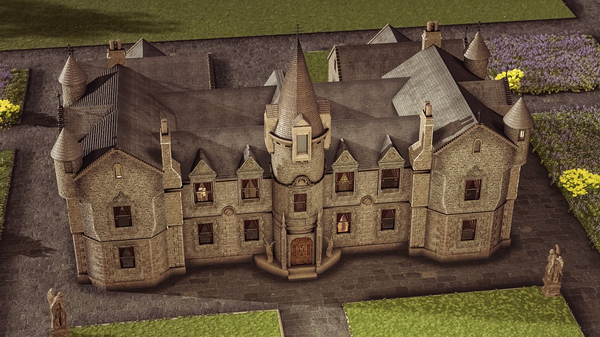 motionforge's tweet photo. A Grand old Manor - made in blender and textured with substance painter #blendershare #blender3d #substancepainter #megascans #blender3d #mansionhouse https://t.co/SF45nurTMq