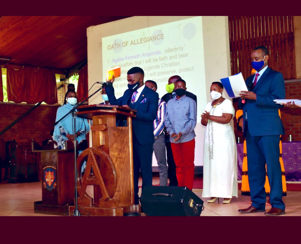 I take this opportunity to congratulate <a href="/AmpondaKen/">AMPONDA Ken Agaba (AKA)</a> H.E Kenneth Agaba Amponda who was sworn in today as the 23rd Guild President of <a href="/UCUniversity/">Uganda Christian University (Official)</a> . May God guide you on yet another journey.