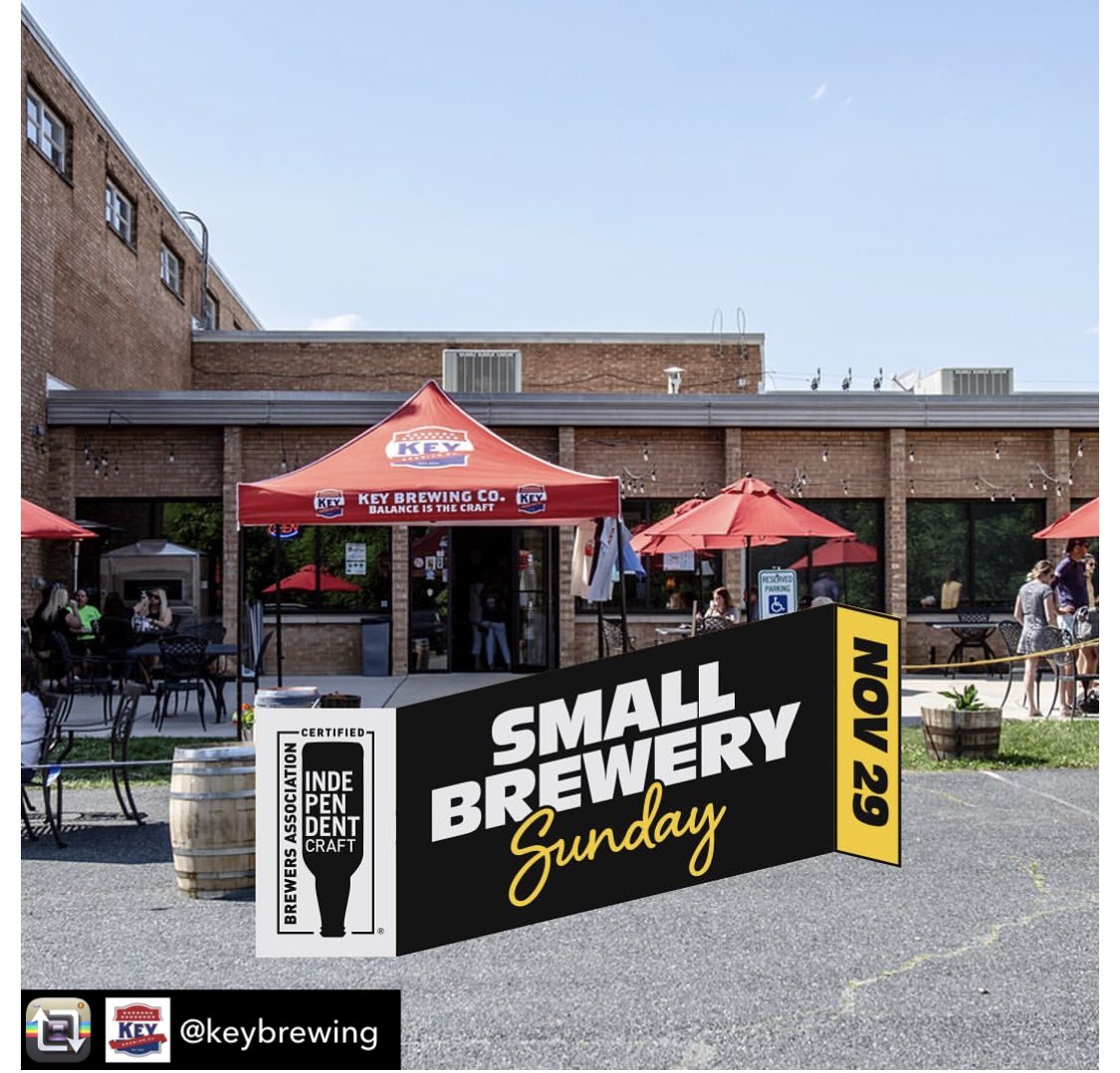 Small Brewery Sunday. Head out n Support your local brewery. One good one is <a href="/Keybrewing/">Key Brewing</a>