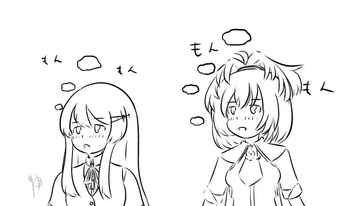 加筆
#艦これ版深夜の真剣お絵描き60分一本勝負
#艦これ版真剣お絵描き60分一本勝負_20201129
2人とも集中すると口が半開きになりそうな匂いがするのです。 