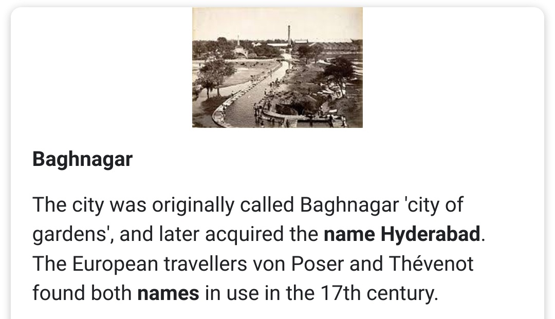 Pahadi_kudi's tweet photo. #Baghnagar is the older name of #Hyderabad https://t.co/35t2Hiedmx
