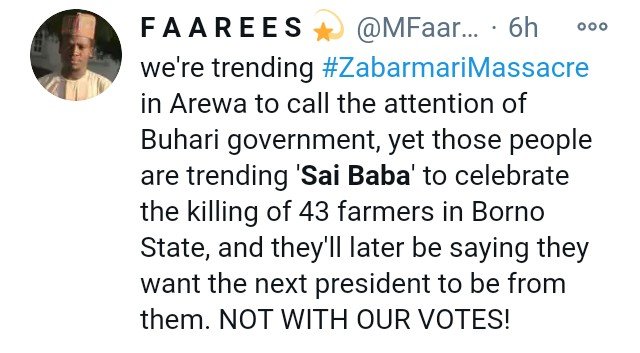 amasandiJBJnr's tweet image. Not really so bro, you're made to engage in this "Sai Baba" topic because we in the North have since moved away from the spirit of brotherhood. When the other regions joined hands to #EndSARS we came up with #ProSARS and that alone was counter productive.

1/5