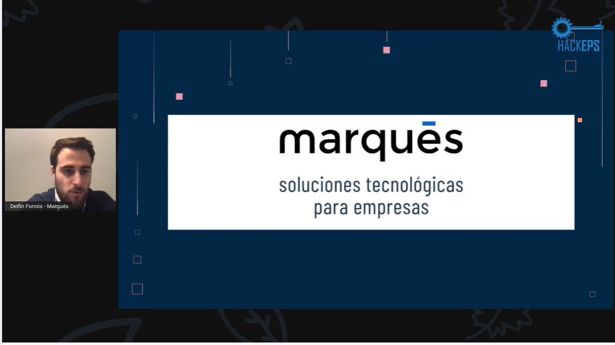 hackeps's tweet photo. Ganadores de @MarquesME_  el equipo Partfy-team! Felicidades chicos! #hackeps2020 @lleidahack @EPS_UdL https://t.co/I8RySikTty