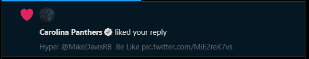MoeLykit's tweet photo. Since that crisp morning of October, 15th 1995, I gave my Heart to the @Panthers  and Noticed them and have been a die-NEVER Fan since then, Today November, 29th 2020 MY TEAM NOTICED ME! #VirtualAutographs https://t.co/K9xrqyHZ3g