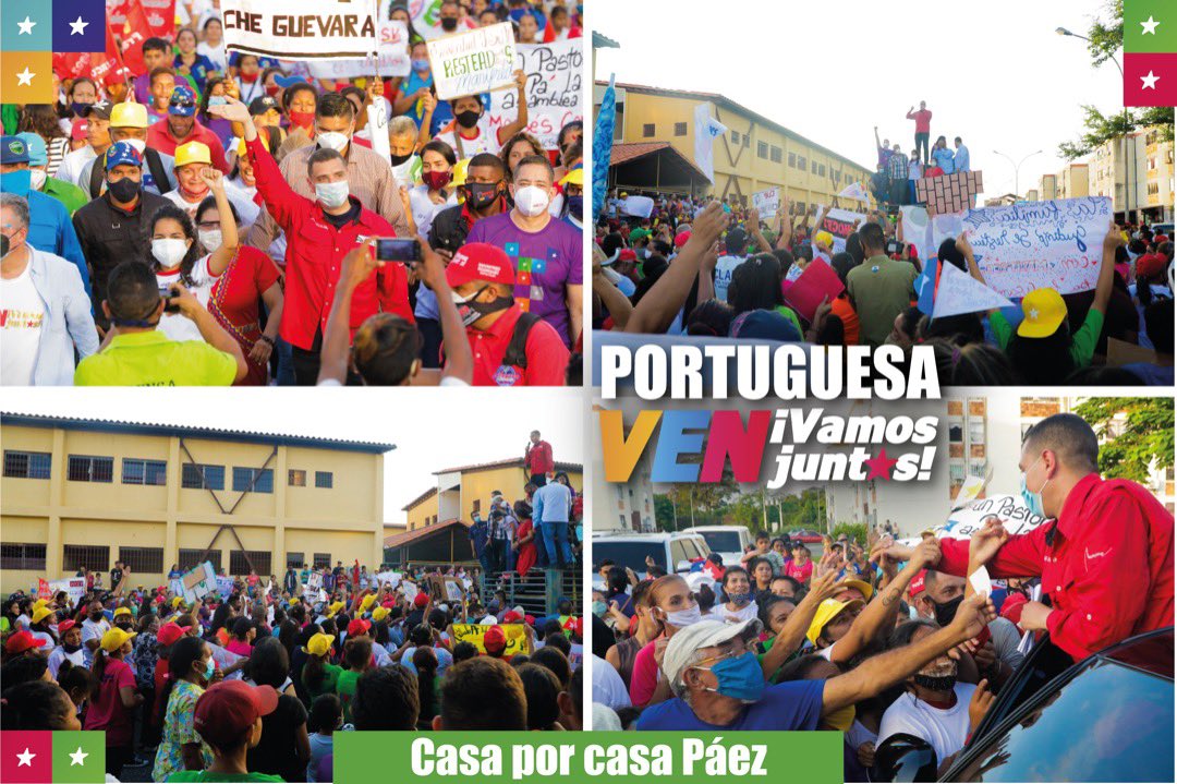 El pueblo de #Portuguesa una vez más respalda a los candidatos de la Patria, hemos sentido el poderío revolucionario con el que rescataremos la #AsambleNacional, el Mcpio. Páez está preparado para este #6D
