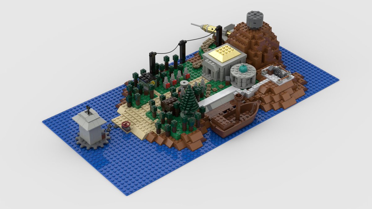 AllisonByProxy's tweet photo. Spent all night rebuilding/improving upon/rendering out my old Lego Myst Island build, this time using the all digital https://t.co/OFaNnxWjnX program. https://t.co/GLT5kJWLu8