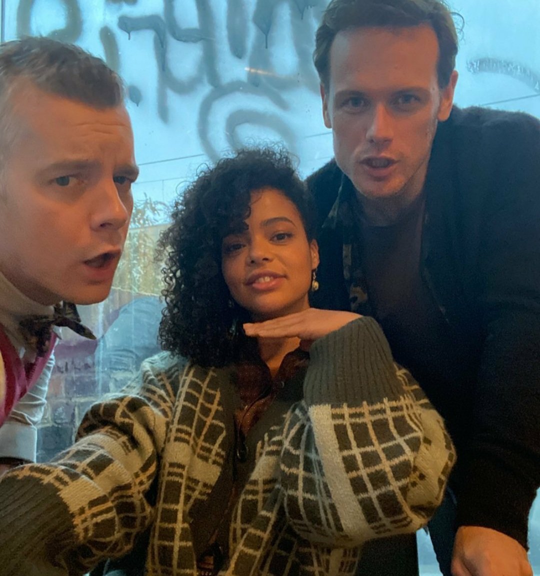 From Lydia West IG 11/29/20
I love these men 💕💕TEXT 4 YOU @SonyPictures @SamHeughan @russelltovey @priyankachopra @SofiaBarclay @celinedion @thunderroadpics
#TextForYou 🎥🎬💔🎭💞
#SamHeughan 
#PriyankaChopra
#CelineDion
#RussellTovey
#LydiaWest
#SofiaBarclay 
#SonyPictures