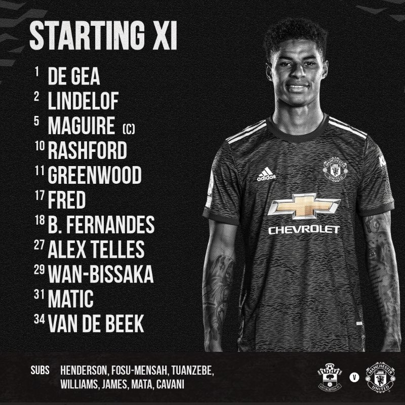 ManUtd_ID's tweet photo. 1️⃣1️⃣ utama melawan Southampton malam ini! 🔴

#MUFC #SOUMUN https://t.co/thULC2wSmh