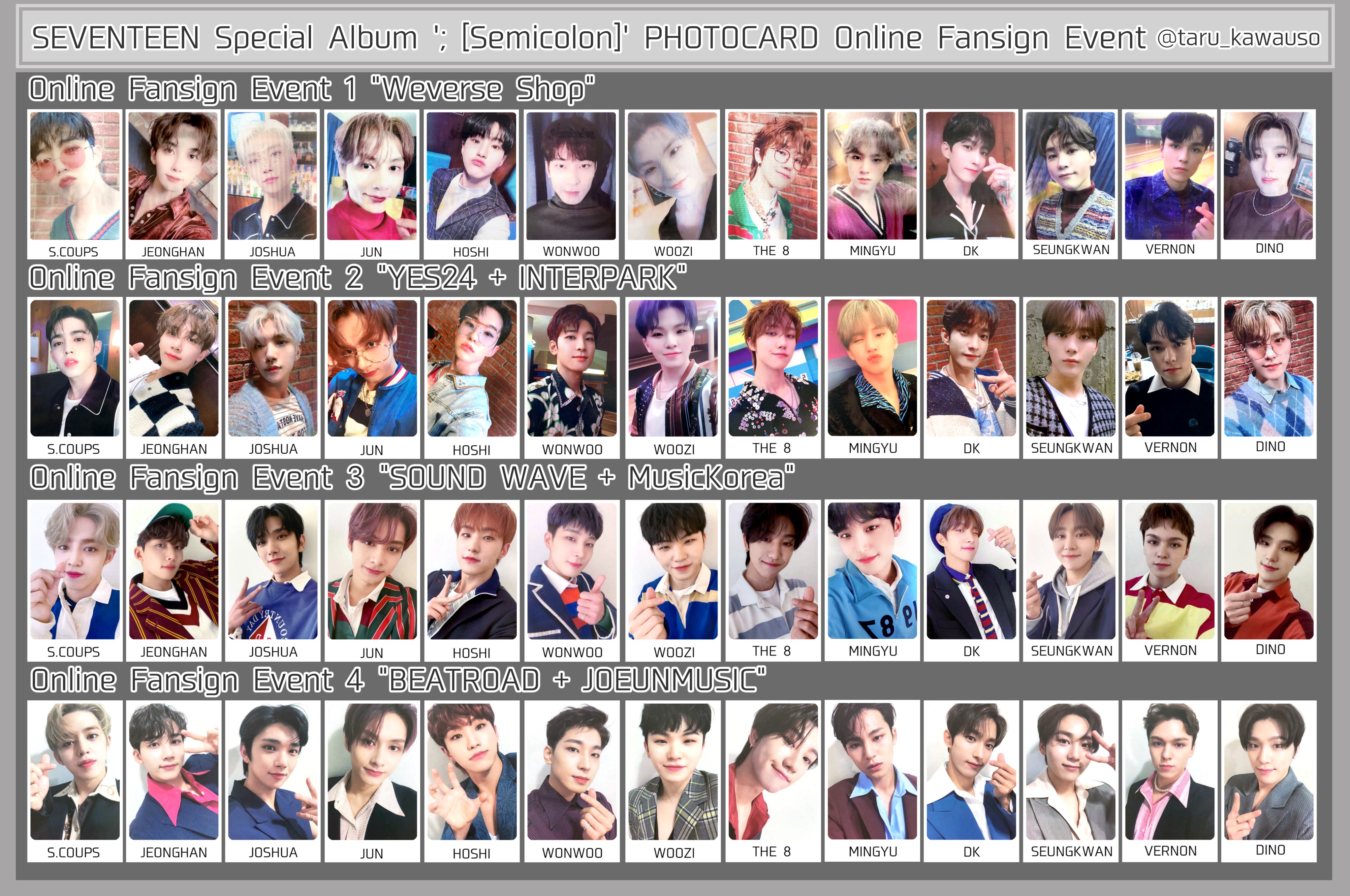 たる*一覧 в X: „SEVENTEEN セブチ Special Album ; Semicolon たる*一覧 в X: „SEVENTEEN セブチ Special Album ; Semicolon