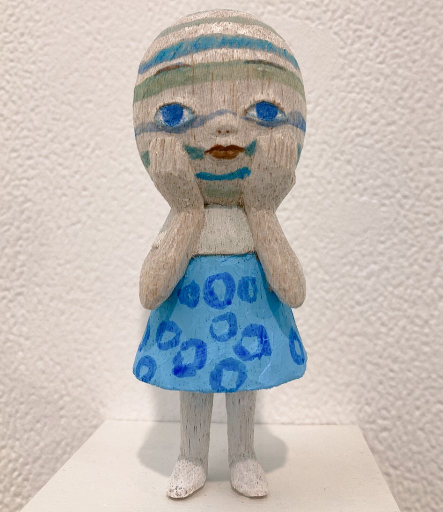 ASKra7u's tweet photo. 「WAVE 2020 〜 アート、ファッショ��、デザイン、新時代の波へ」で展示されてた「木星ちゃん?」の購入前、スタッフのお方に写して頂いたカワイイ子!うちのカワイイ子♪
#wave2020 https://t.co/9obpM60IMh