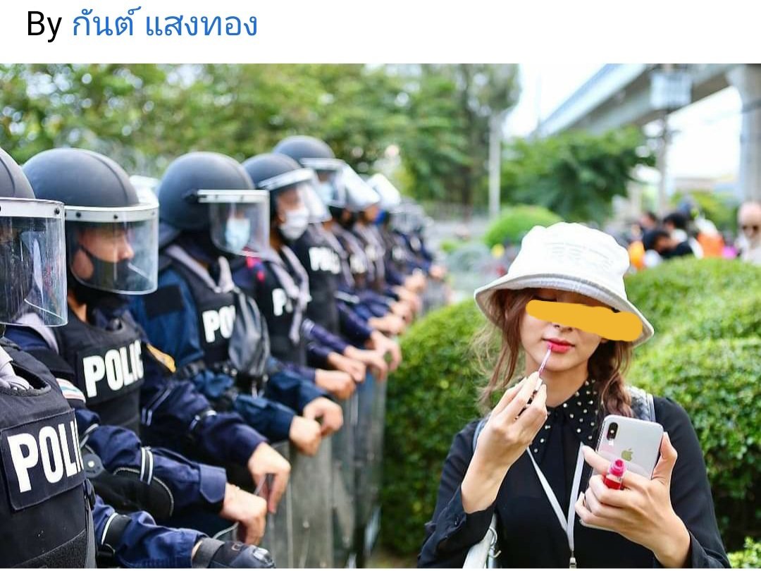 PravitR's tweet photo. Make up democracy.  #WhatHappensinThailand #Thailand #ม็อบ29พฤศจิกา photo ht Karn Saengthong https://t.co/Grjg8QzxAo