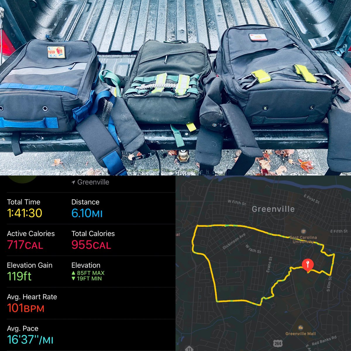 F3Stabler's tweet photo. @F3ENC 3 Bad Mother Ruckers logged a nice 6 miles and our boy @f3Patch was the first to earn the Cutlass patch this morning at #CutlassSunday 🎒⚔️
BB: https://t.co/Lhge6gy0GS https://t.co/isQLbl5zmF