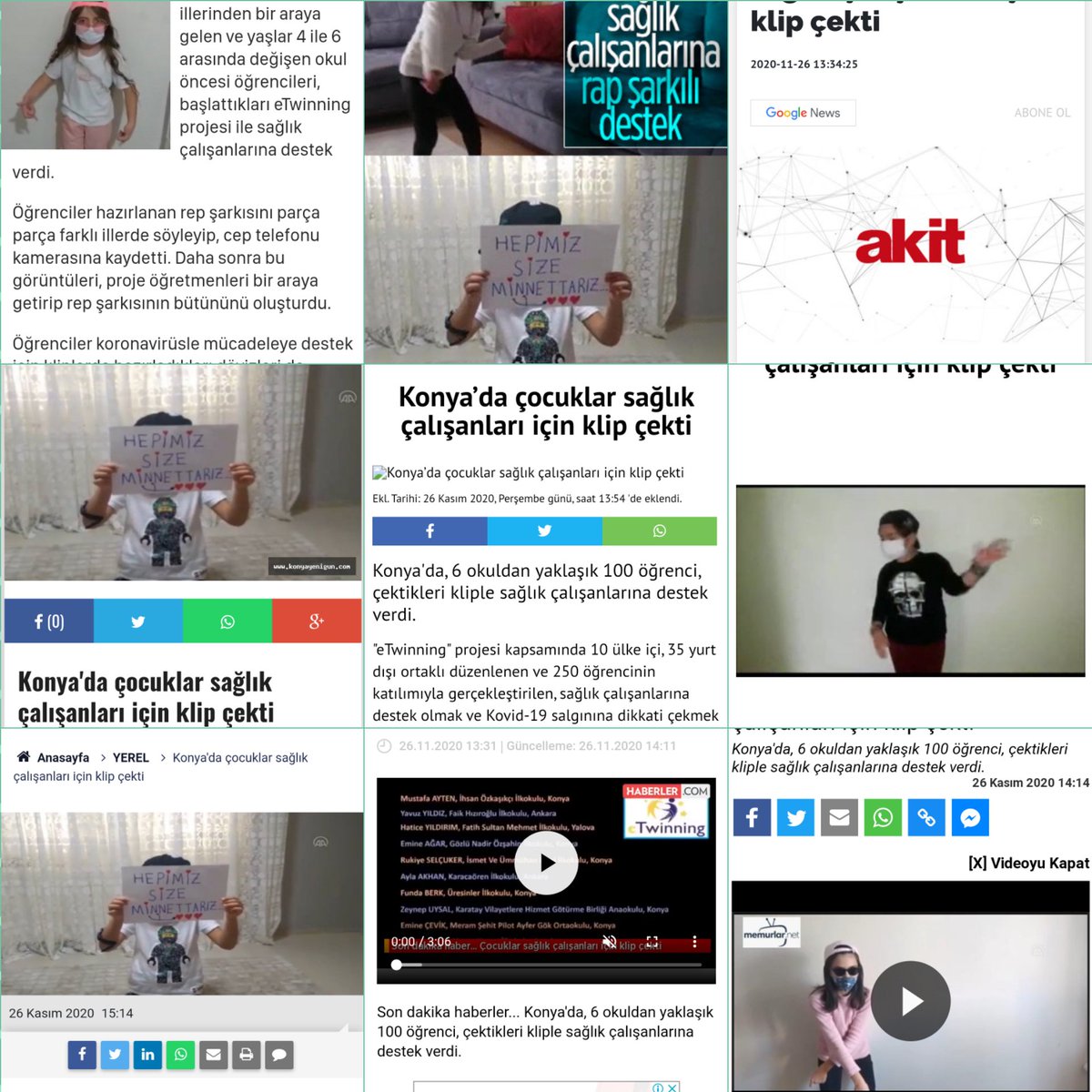 MY HERO HEALTH WORKER projemiz basında yoğun ilgi gördü.  
@meb_ailesi2023 
<a href="/ziyaselcuk/">Ziya Selçuk</a> 
@hmzaydg 
<a href="/SeyitAliBuyuk/">Seyit Ali Büyük</a>
<a href="/konyailmem/">@KonyaMem</a> 
#eğitim2023
#konyailmem
<a href="/brahimMAN8/">İbrahim ŞİŞMAN</a> <a href="/servetal61/">Servet ALTUNTAŞ</a> <a href="/drfahrettinkoca/">Dr. Fahrettin Koca</a>