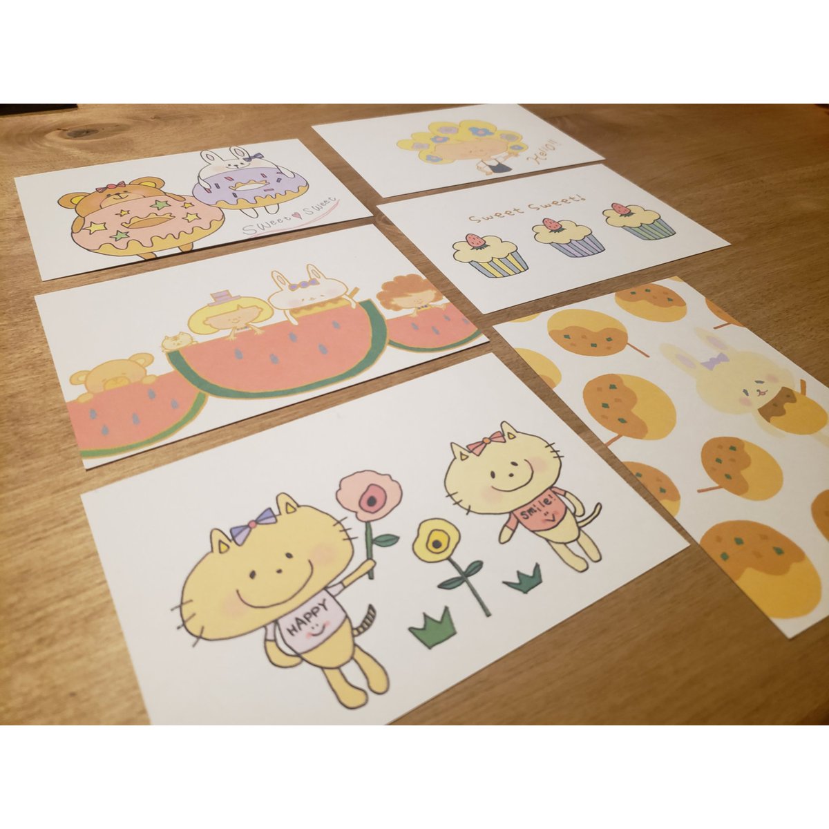 Akipom お絵かき Line絵文字 スタンプ 今まで暇潰しに描いたイラスト ハガキに印刷して オリジナルポストカードづくりー お手紙描くのに使うぞー イラスト好きな人と繋がりたい イラスト お絵かき ハガキ