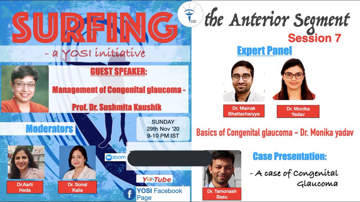 YOSI_India's tweet photo. Join team YOSI for an interesting discussion on Congenital Glaucoma https://t.co/hIf8hwBnDh