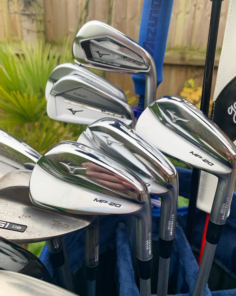 golfnation_'s tweet photo. I’m going with a new combo setup! 👀 @MizunoGolfEU #ST200G #ST200 #JPX921 Hot Metal Pro #JPX921Tour #MP20 #T20 Raw #ES21 👌🔥🔥🔥 #Mizuno https://t.co/YYQqGgpvvx