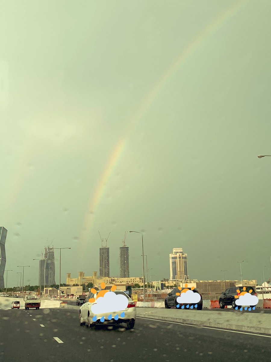 fouad_hh's tweet photo. 🌈 #Rainbows spotted in the skies of #Doha! 🌈 HAPPPY Sunday y’a! https://t.co/WTzWj2SMjI