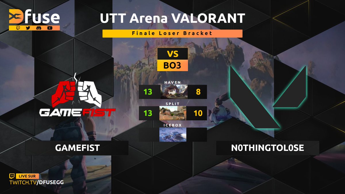 Victoire en 2 maps des @GameFistEU dans cette finale LB !