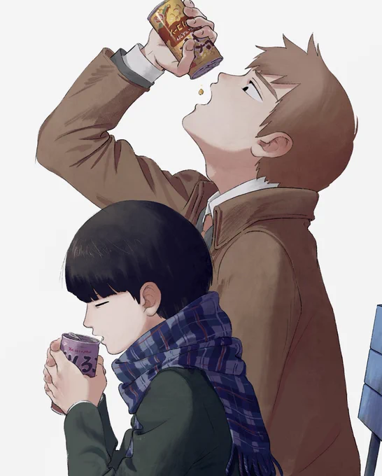 モブとレーゲンの絵 