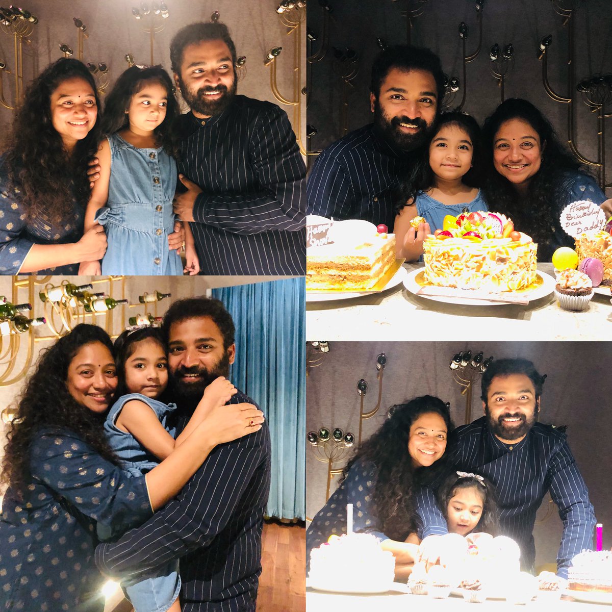 Happy Birthday to our World and Loving Father and Lovable Husband😍 @shobimaster God Bless you in all the way forever and ever as ever. We wish you Many Many more Happy Returns of the Day❤ The Light of glory will always be shine upon u, we are Blessed to have you in our life.😍