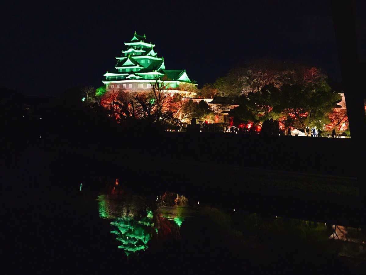岡山城ライトアップ 岡山城ライトアップ